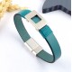 Cuir plat 10mm vert ocean