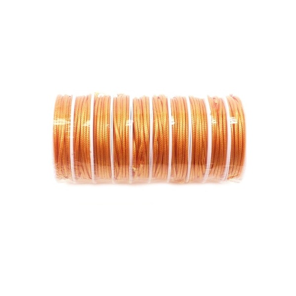 cordon de fart enduit 2mm orange par 3.5 metres