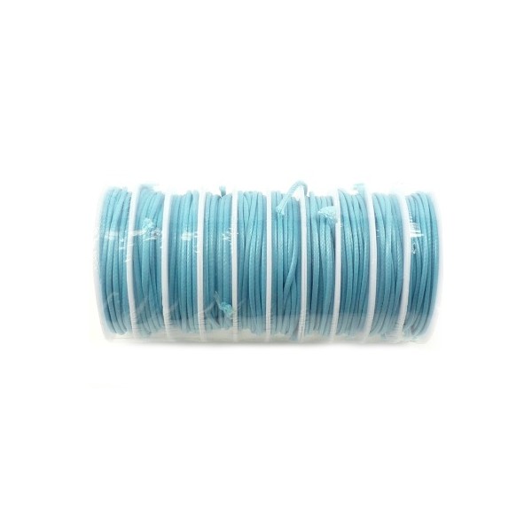 cordon de fart enduit 2mm bleu par 3.5 metres