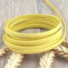 Cuir plat 5mm jaune pastel