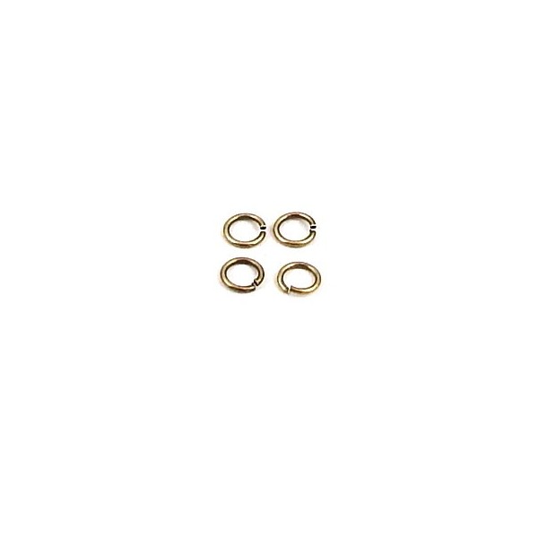 20 anneaux ouverts ronds bronze 5mm