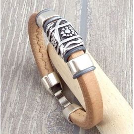 Kit bracelet cuir regaliz naturel bohème chic