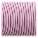 Cordon cuir rond 2mm rose antique par 50cm