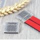 Fermoir magnetique diagramme voronoi argent pour cuir plat int 20mm