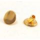 Embout fermoir zamak flashe or pour cuir rond 4mm