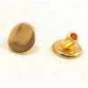 Embout fermoir zamak flashe or pour cuir rond  4mm