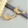Passant sirene or cuir plat 10mm