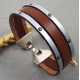 cuir plat 10mm marron par 2 mètres 