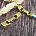 Fermoir clip zamak bronze pour cuir 5mm
