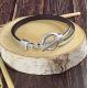 Kit bracelet cuir argent brillant fermoir toogle extra