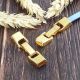 Fermoir clip zamak or pour cuir 5mm