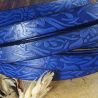Cuir plat 10mm bleu gitane grave jardin
