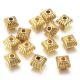 20 perles tibetaines dore antique 7mm interieur 1mm