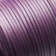 Cordon suédine effet cuir lisse violet 3mm