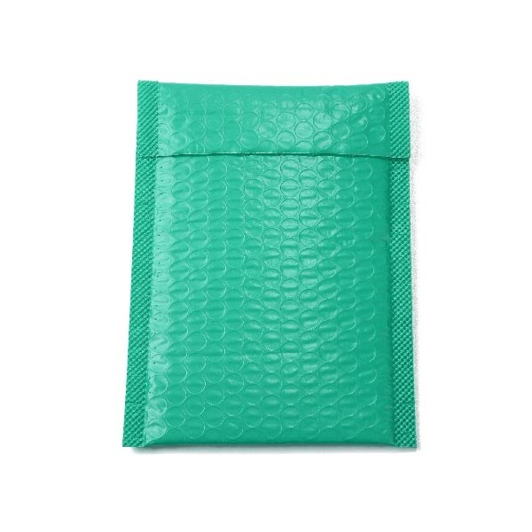 5 enveloppes bulles couleur vert ocean