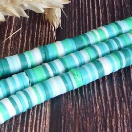 Perles Heishi Plates 6mm - Lot De 2680 Perles Avec Cordon élastique - DIY Bijoux Bracelets, Colliers, Boucles D'oreilles - Multicolore