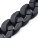 Chaine acrylique grands maillons 30x21 noir mat