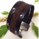 cuir plat 10mm marron fonce par 2 mètres 