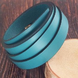 Cordon Cuir plat 15mm